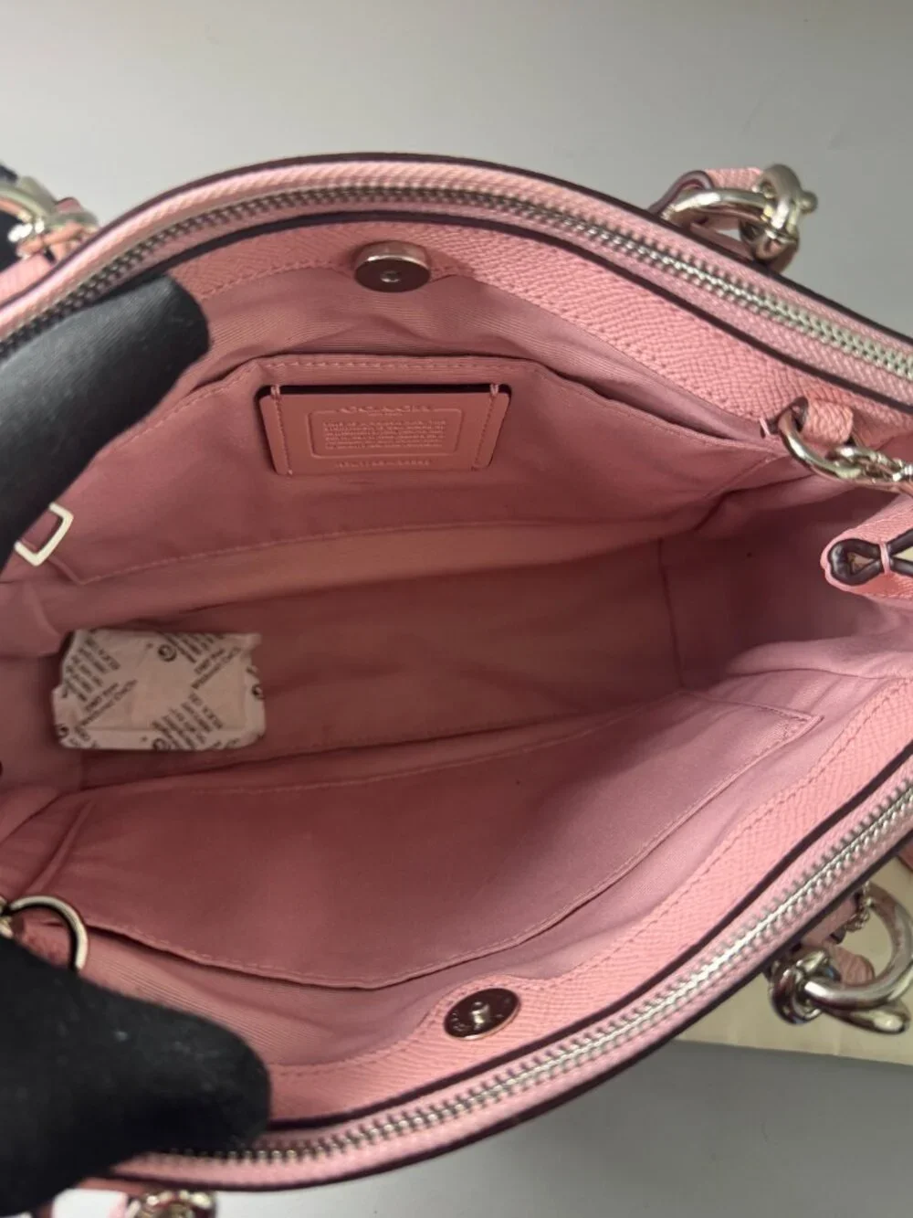 NWOT Authentic Coach F25395 Crossgrain Mini Brooke Carryall- Blush Pink